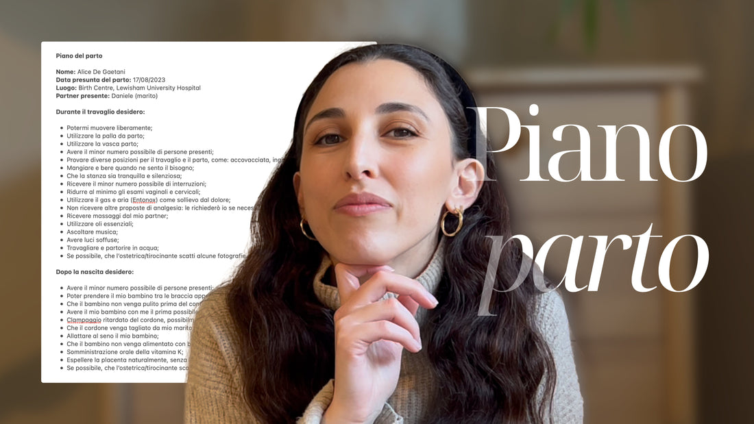Ho scritto il mio piano per il parto