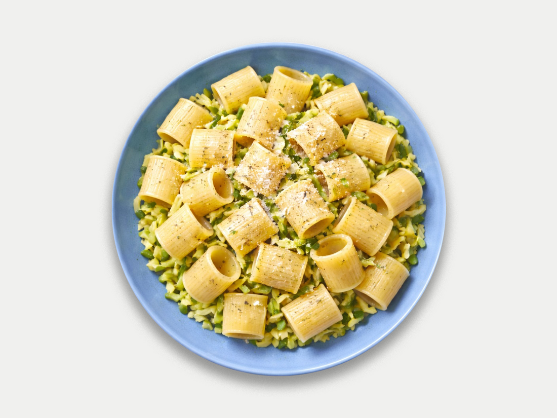 Mezze maniche con zucchine