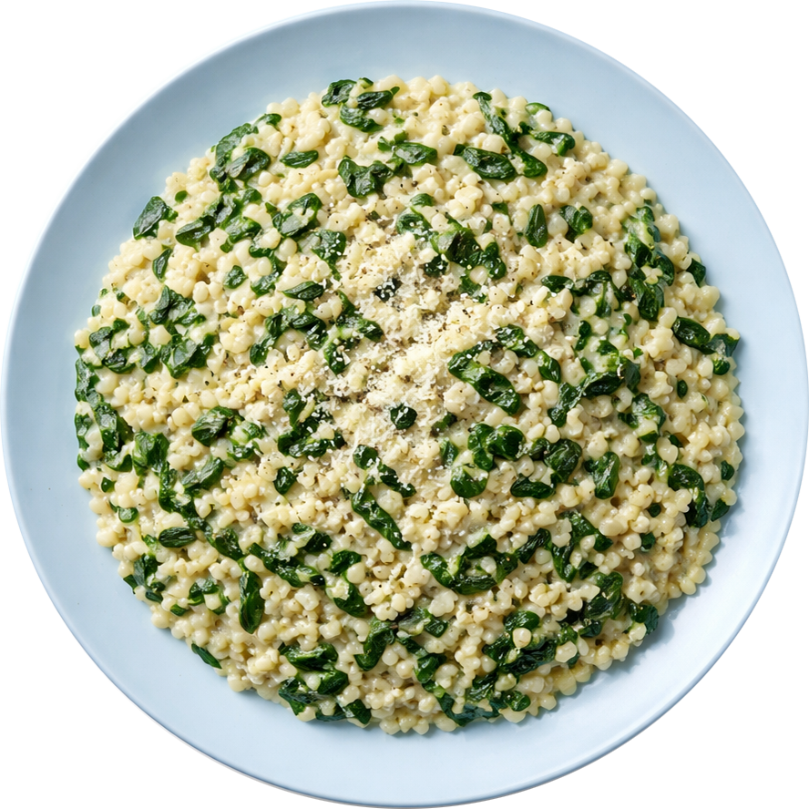 Orzotto agli spinaci
