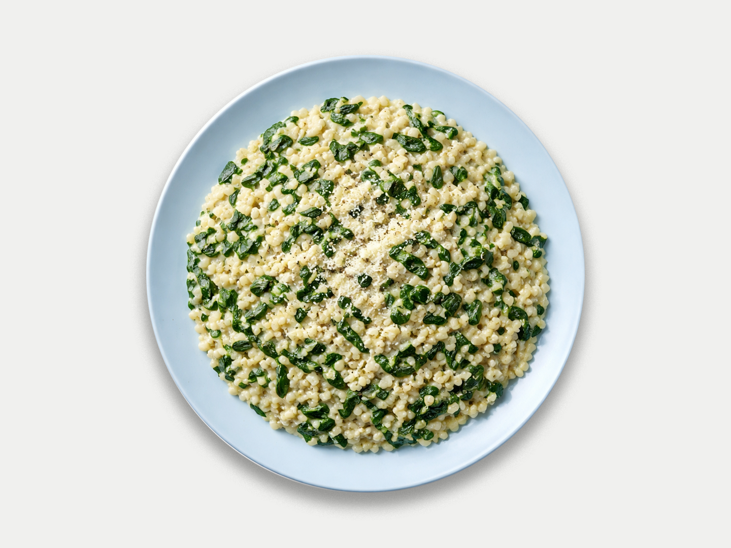 Orzotto cremoso agli spinaci