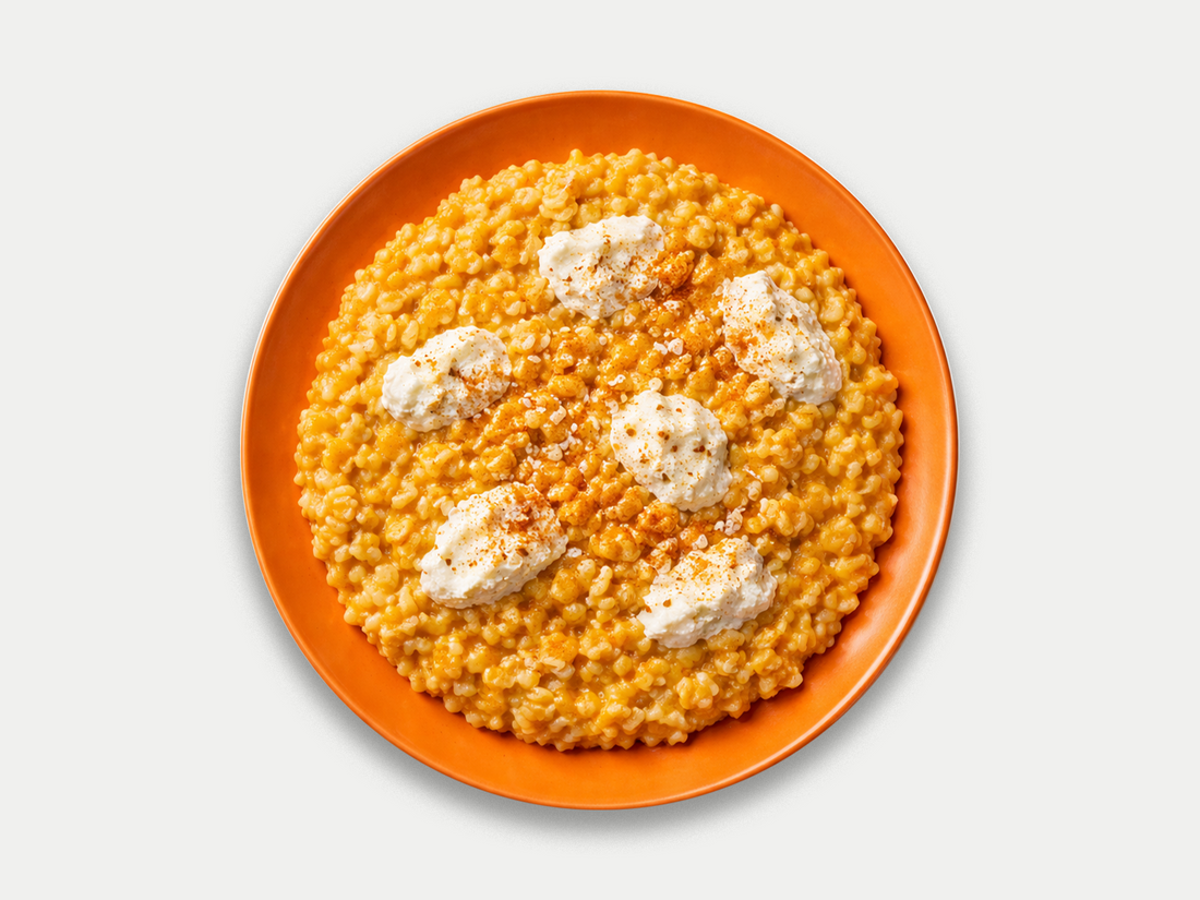 Orzotto alla zucca e ricotta