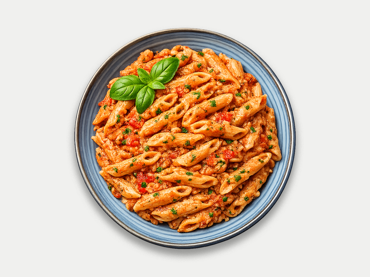 Penne con pomodorini e ricotta