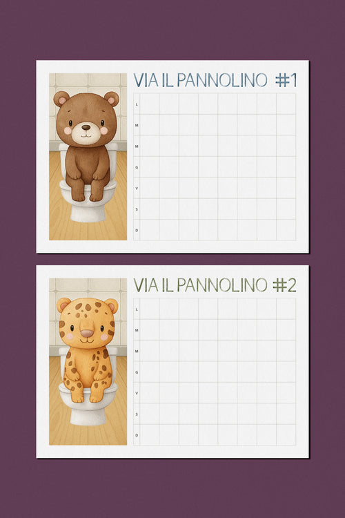 Via il pannolino – Calendario digitale per lo spannolinamento