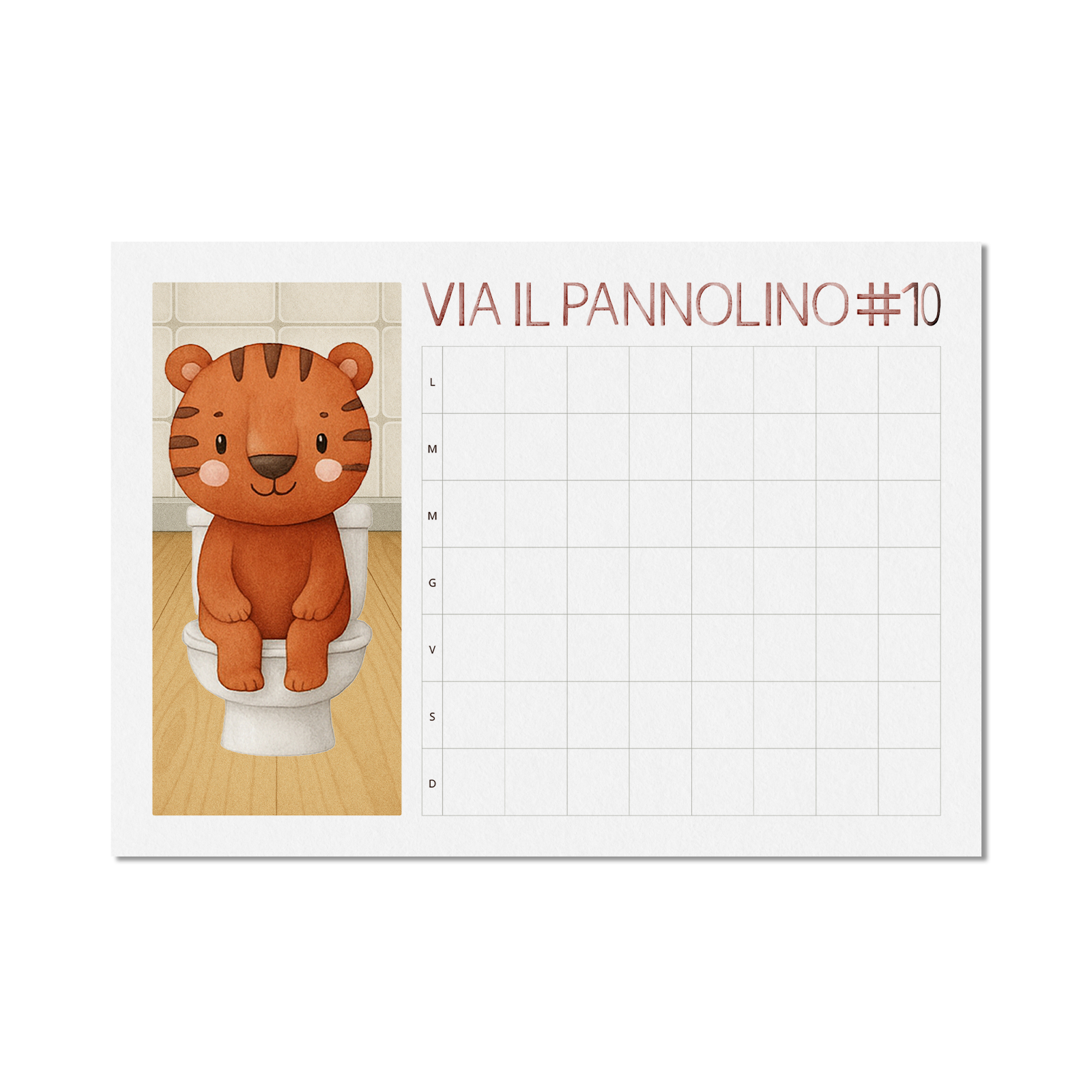 Via il pannolino – Calendario digitale per lo spannolinamento