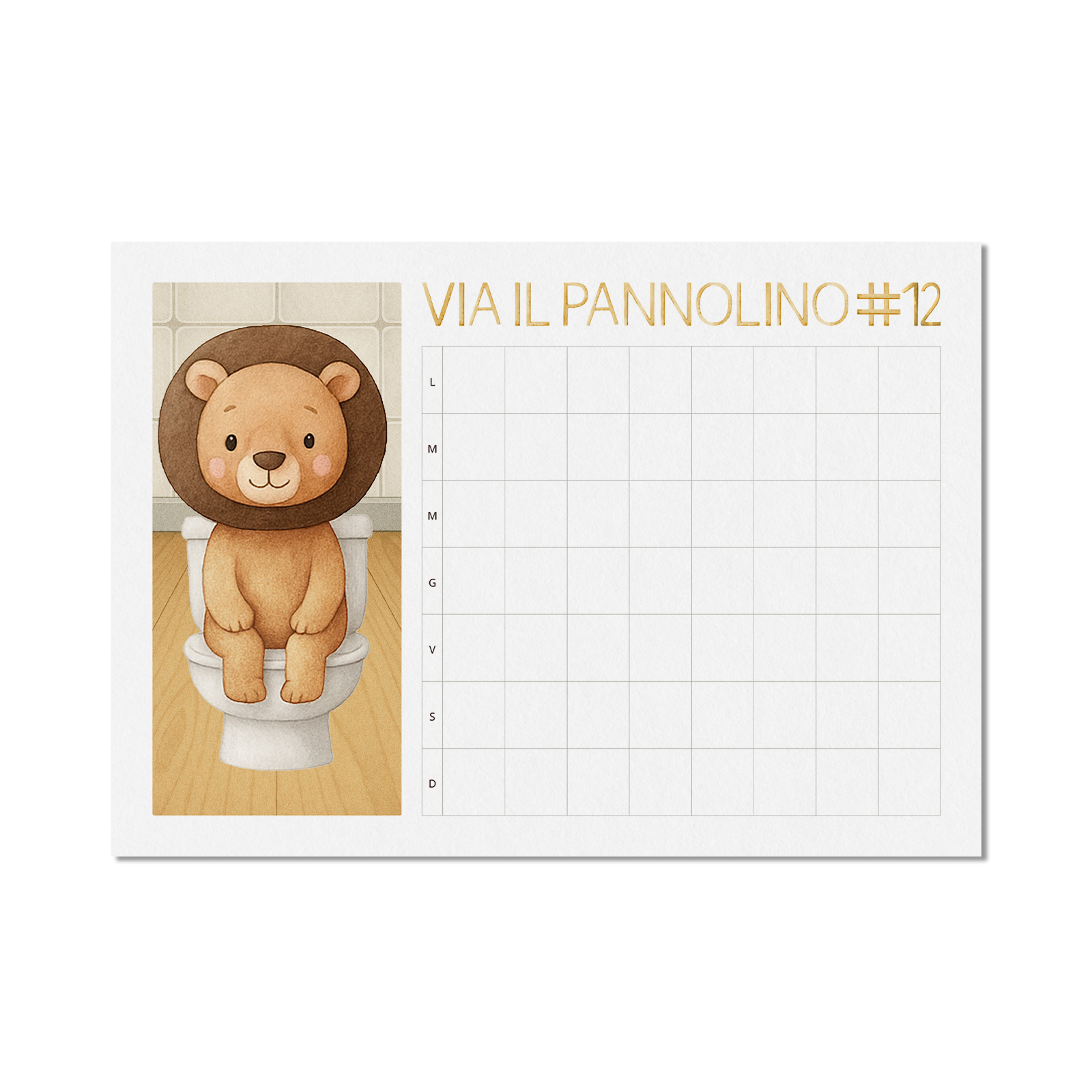 Via il pannolino – Calendario digitale per lo spannolinamento