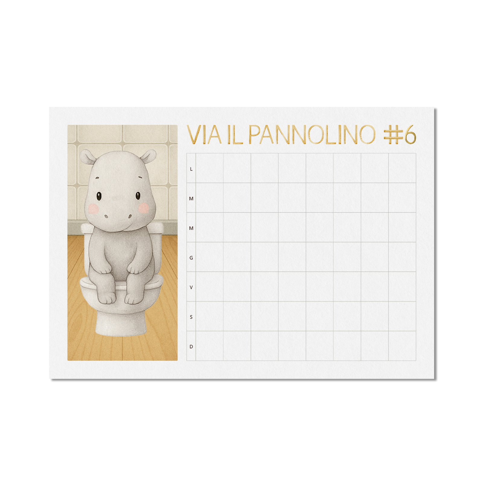 Via il pannolino – Calendario digitale per lo spannolinamento