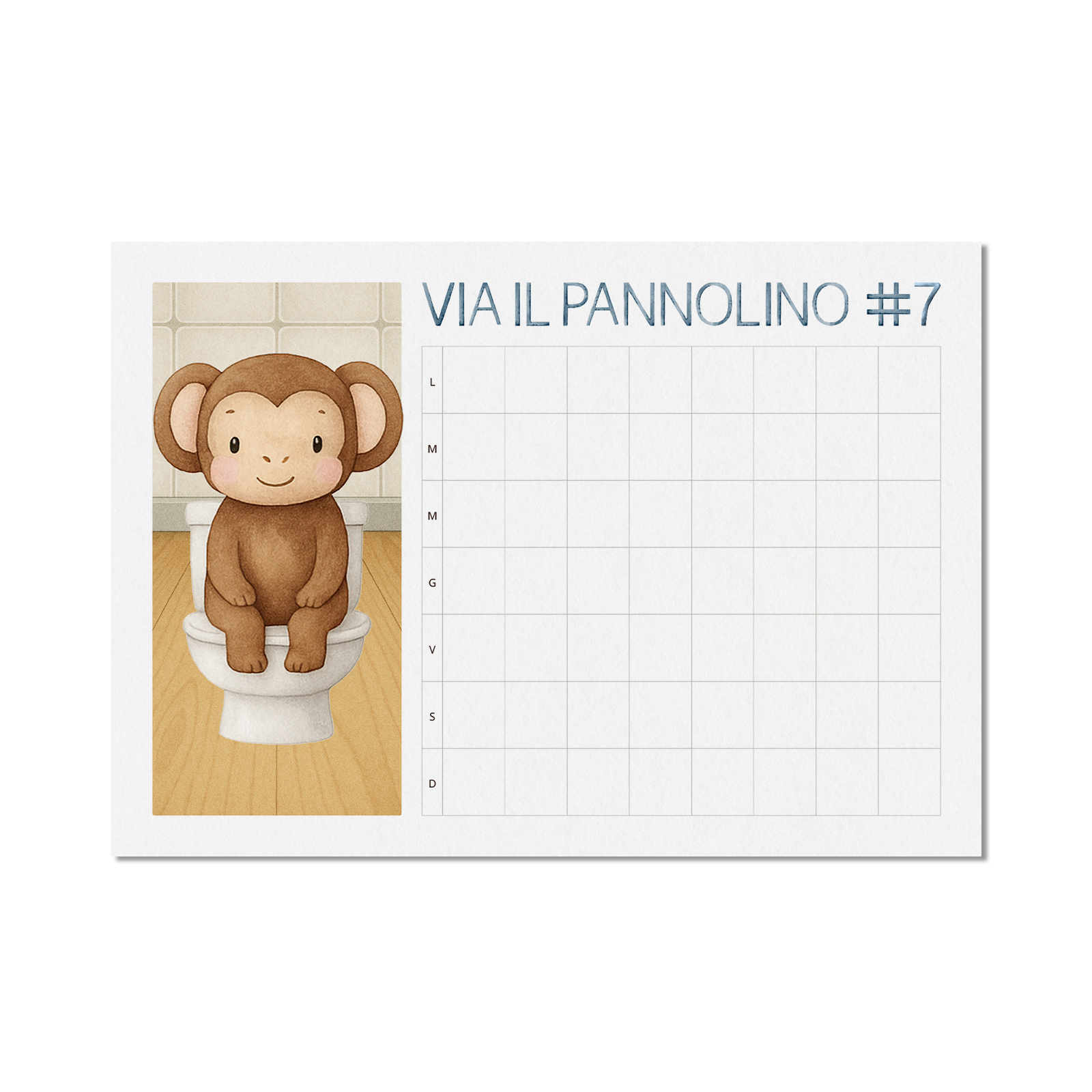 Via il pannolino – Calendario digitale per lo spannolinamento