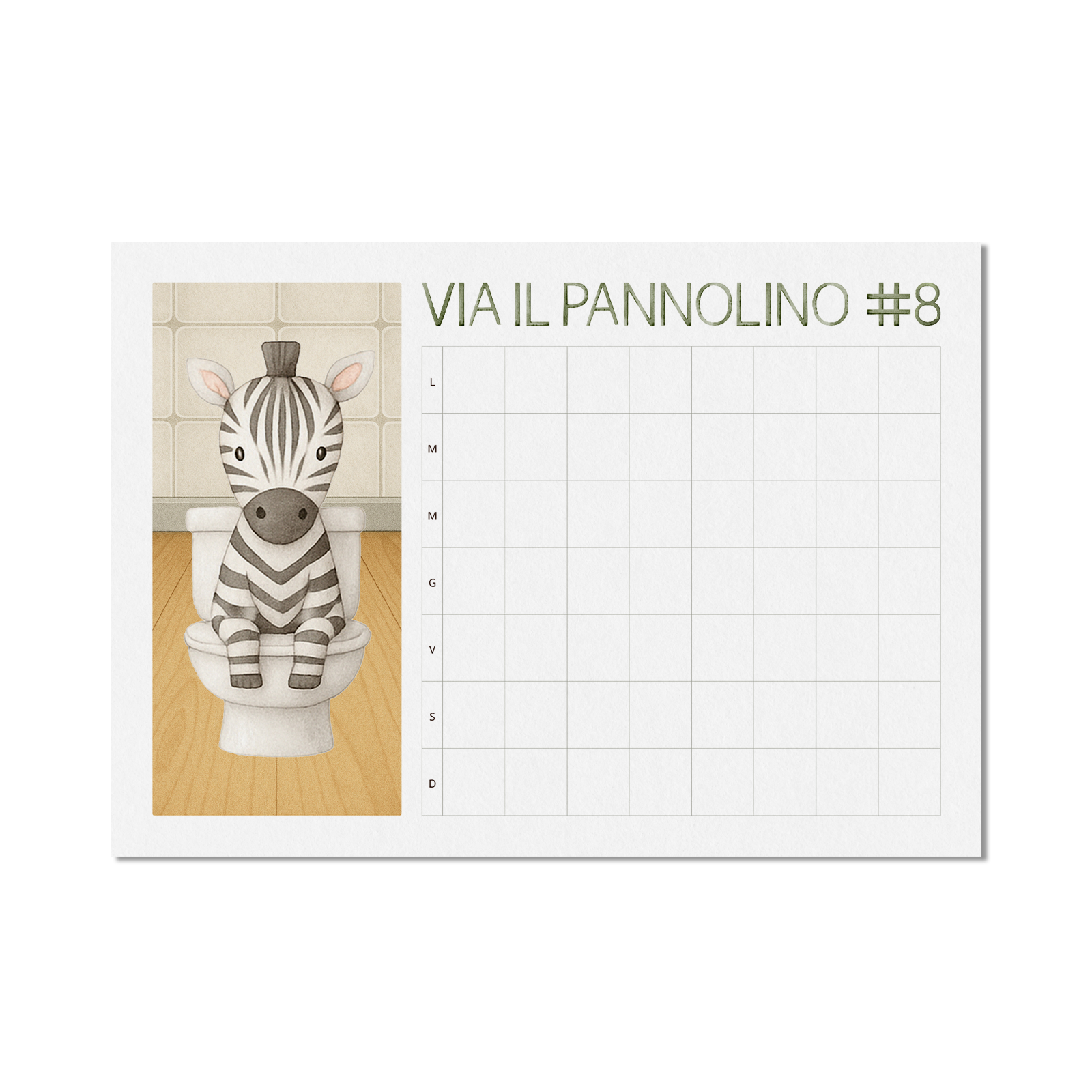 Via il pannolino – Calendario digitale per lo spannolinamento