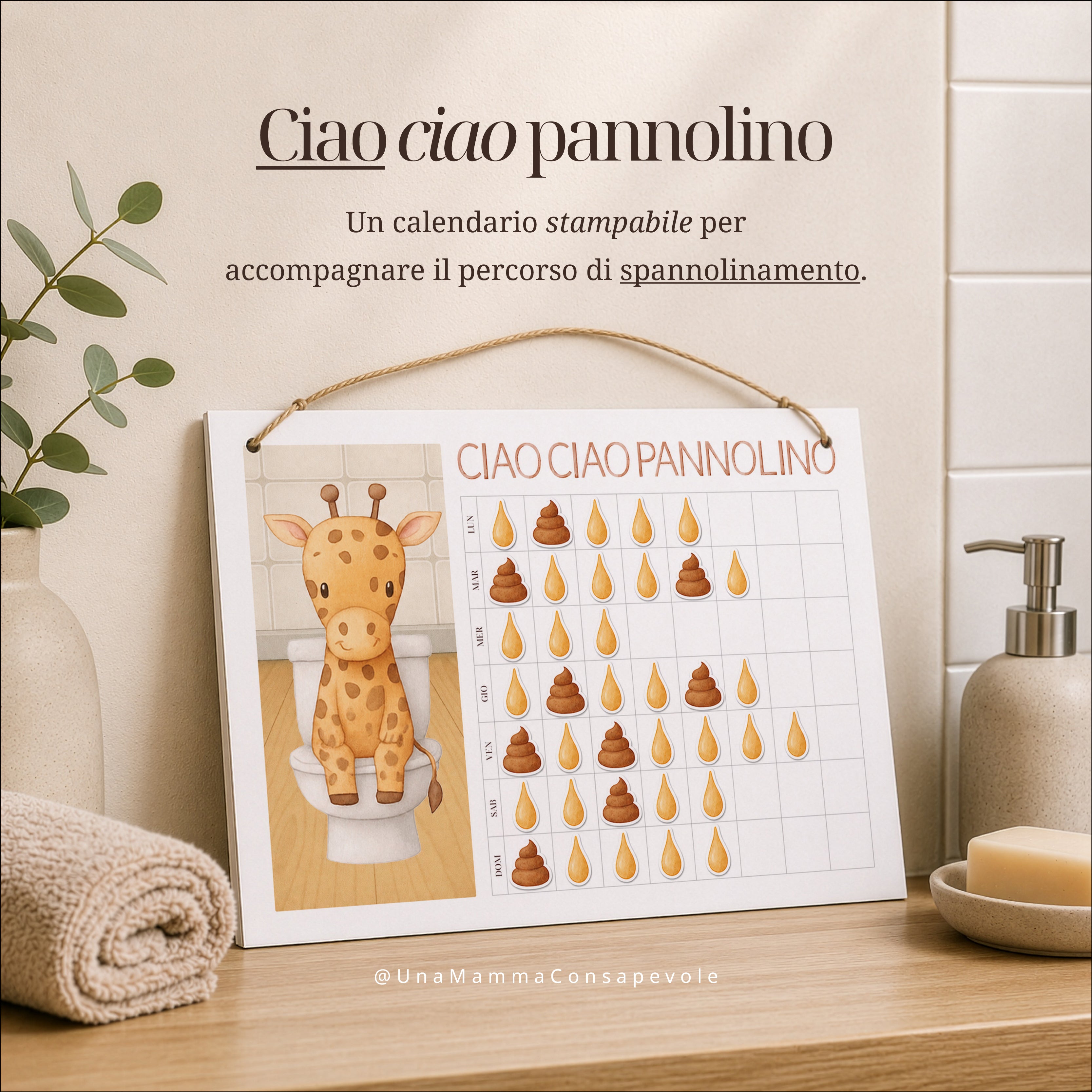 Ciao Ciao Pannolino – Calendario digitale per lo spannolinamento