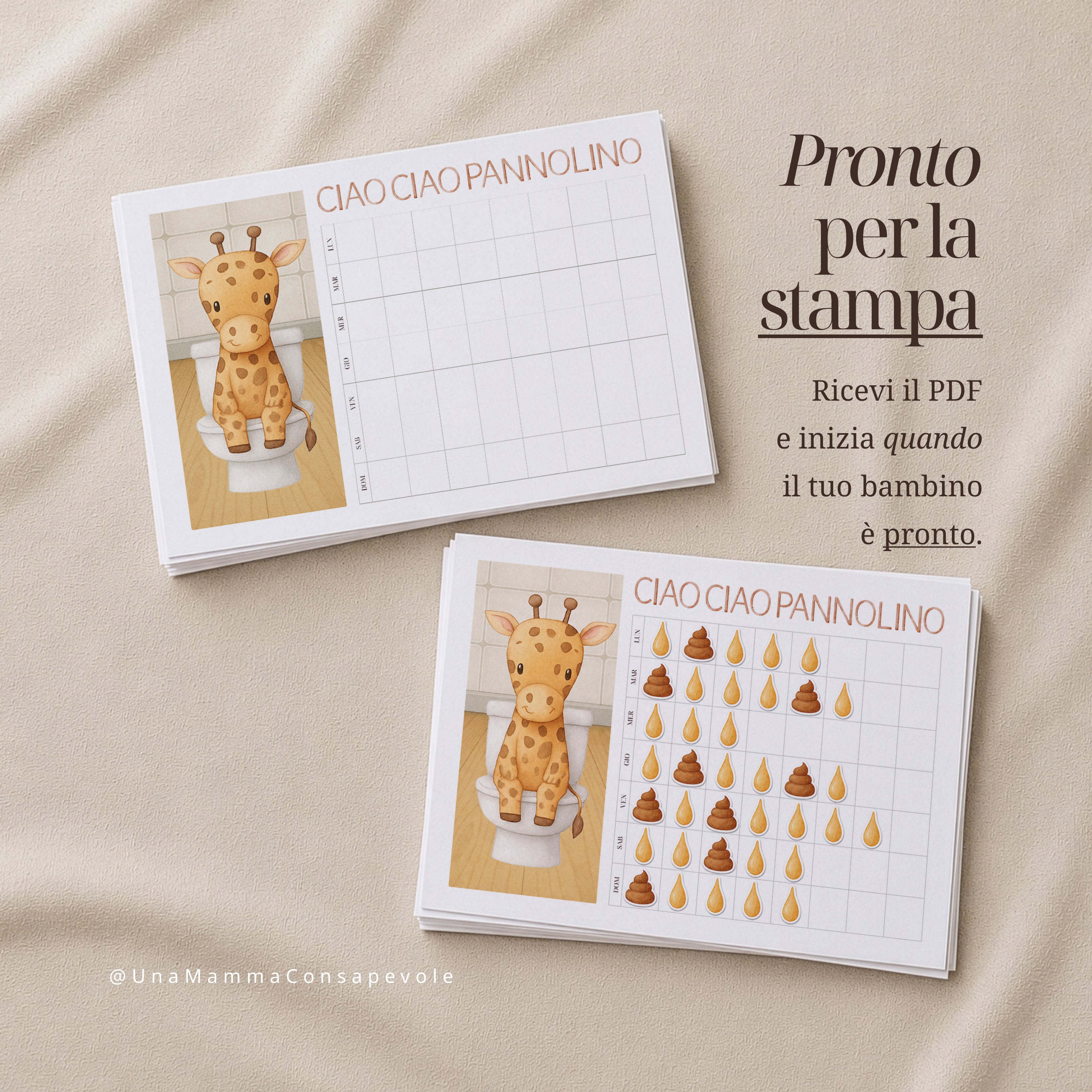 Ciao Ciao Pannolino – Calendario digitale per lo spannolinamento