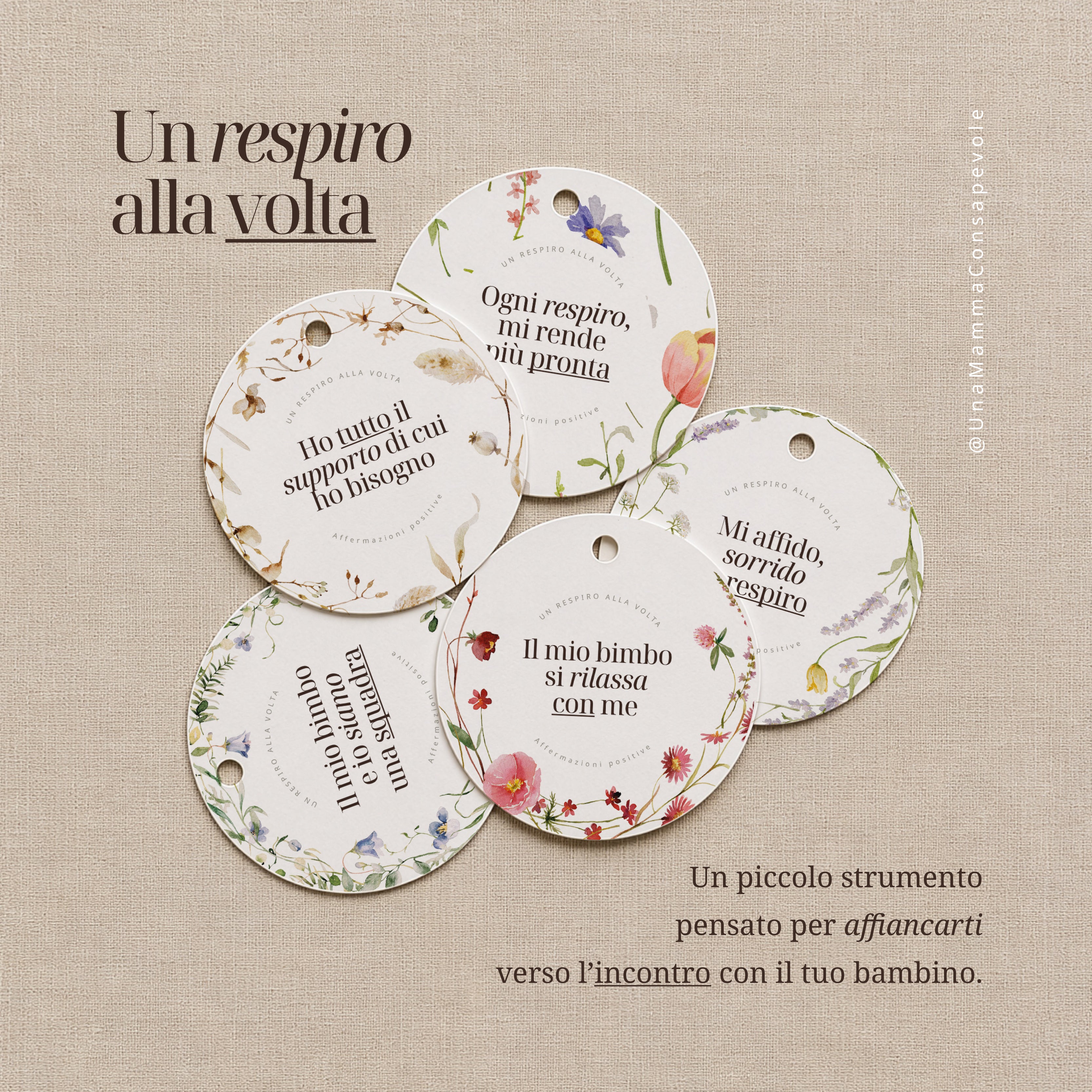 Un Respiro alla Volta – Affermazioni positive per il travaglio e il parto